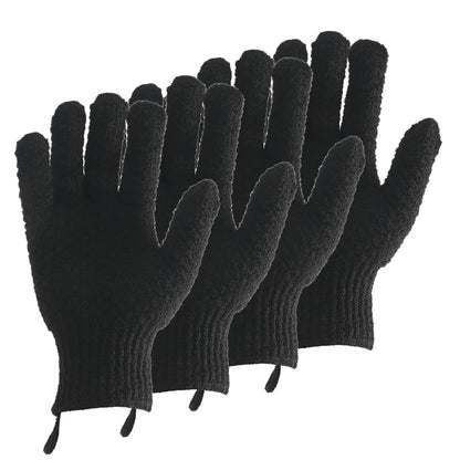 2 Pairs Bath Exfoliating Gloves for men and women (4 Count)
