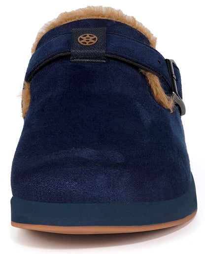 Fur Lined Clogs for Women Men Winter Slippers
