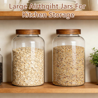 1 Gallon Glass Jars w (2 Count)