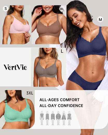 Seamless Jelly Bra No Underwire Supportive Bralette