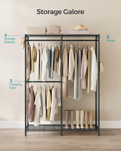 Clothes Rack Freestanding Wardrobe Closet