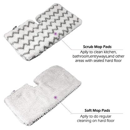 Washable Steam Mop Replacement Pads for Shark S3501 S3601 8 Pack (4 Count)