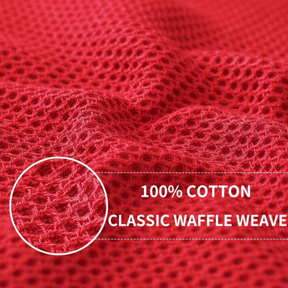 100% Cotton Waffle Weave Kitchen Dish Cloths 18 (18 Count)