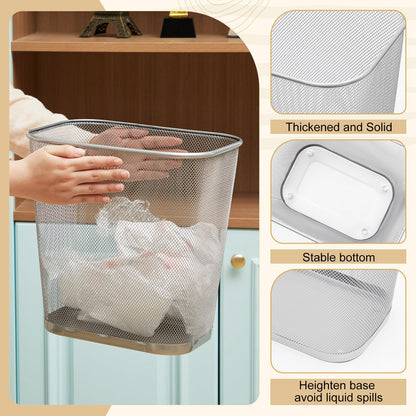 1 Pcs Silver Mesh Trash Cans Bulk