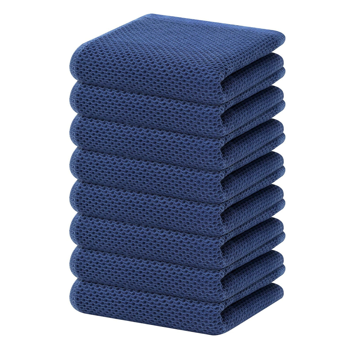 100% Cotton Waffle Weave Kitchen Dish Towels 8 (8 Count)