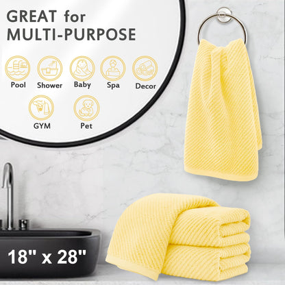 Bathroom Hand Towels 4PC (4 Count)