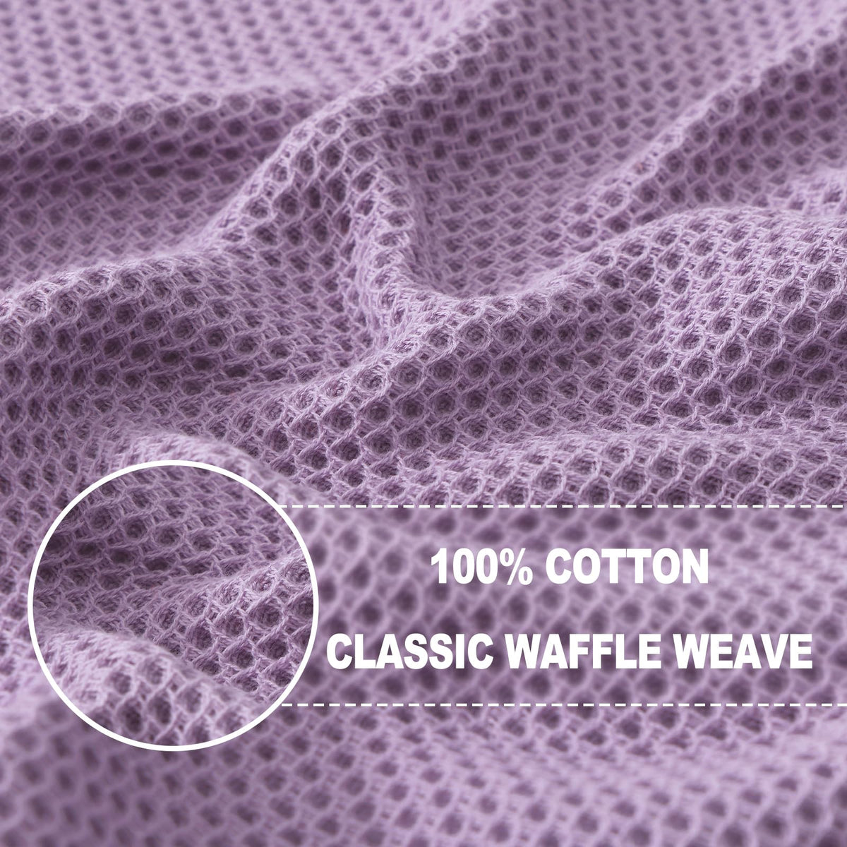 100% Cotton Waffle Weave Kitchen Dish Towels 4 (4 Count)
