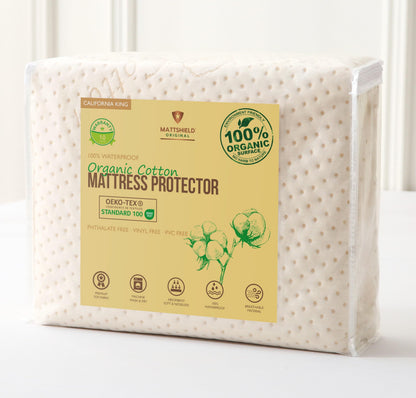 Luxury Waterproof Organic Mattress Protector Cal King Size