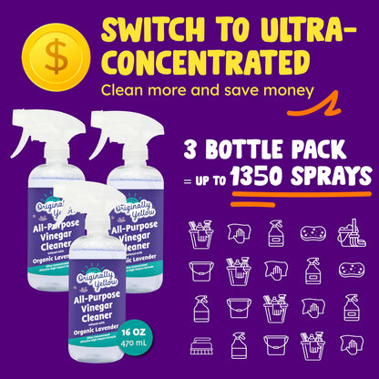 Lavender distilled white vinegar for cleaning purpose Spray (48 Fl Oz)
