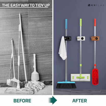 Broom Holder Wall Mount Self Adhesive Broom Gripper
