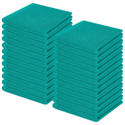 100% Cotton Waffle Weave Kitchen Dish Cloths 24 (24 Count)