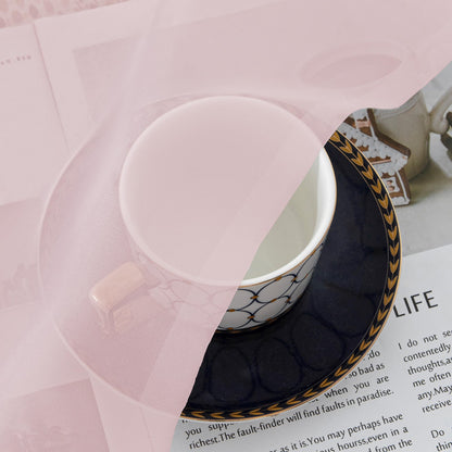 Blush Pink Sheer Valances for Windows (2 Count)