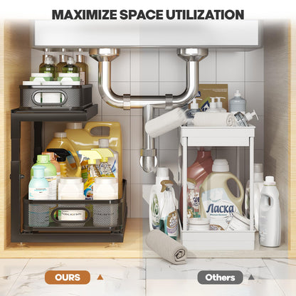 1 Pack Under Sink Storage Organizer with 2