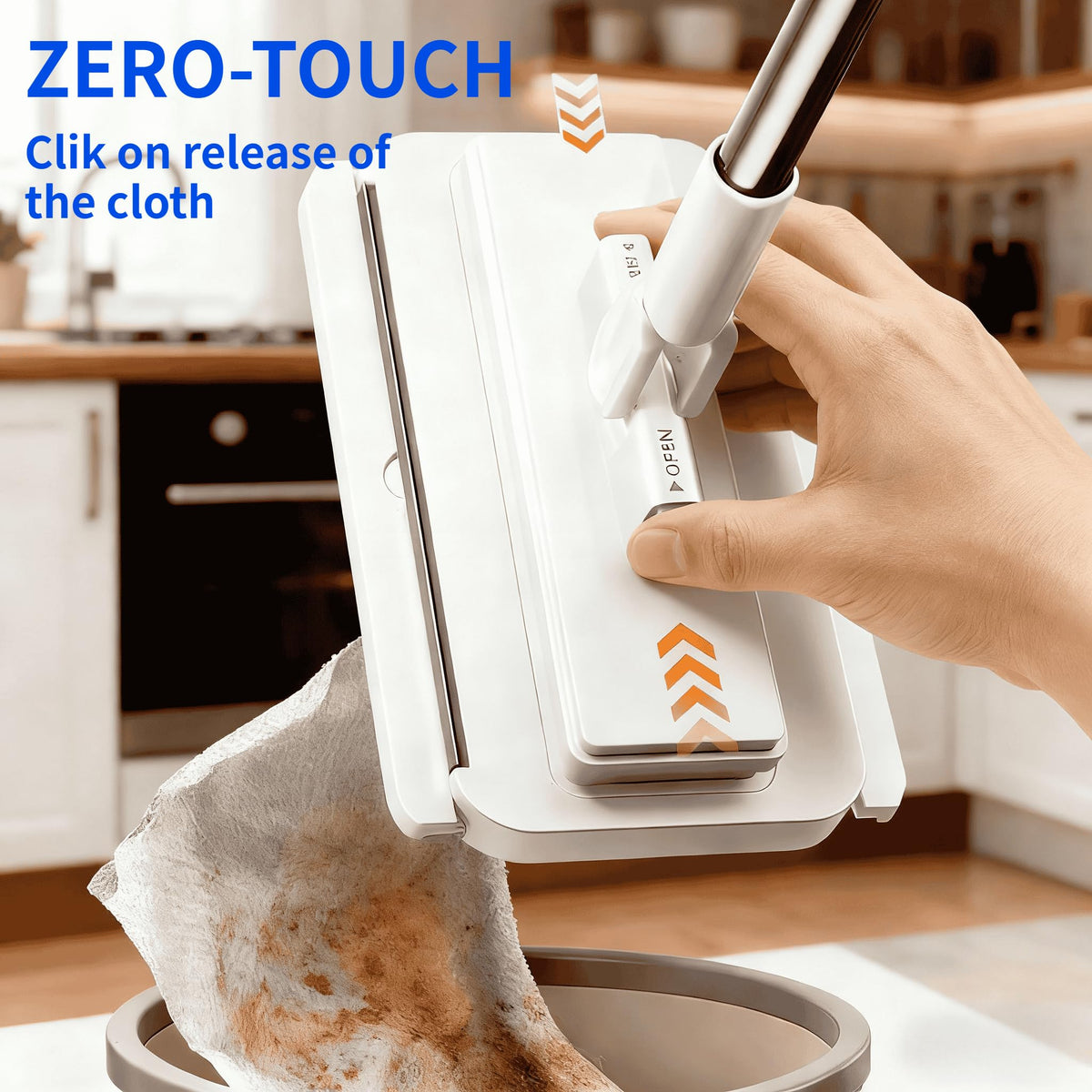 Press Grip Mini Mop with a Mini Foldable Desktop Mop