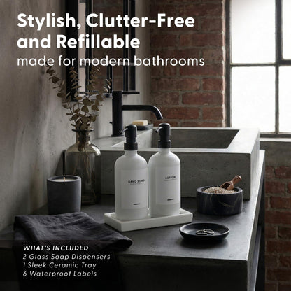 Bathroom Soap Dispenser Set (3 Count)