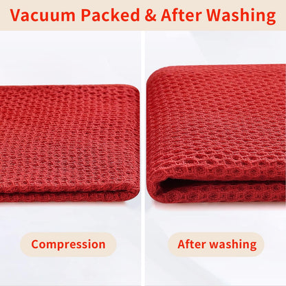 100% Cotton Waffle Weave Kitchen Dish Cloths 12 (12 Count)