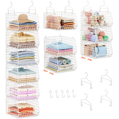 6 Tier Extended Depth Hanging Closet Organizer