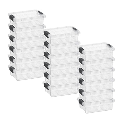 1.27 Quart Clear Plastic Storage Containers with Lids (18 Count)