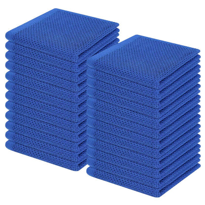 100% Cotton Waffle Weave Kitchen Dish Cloths 24 (24 Count)