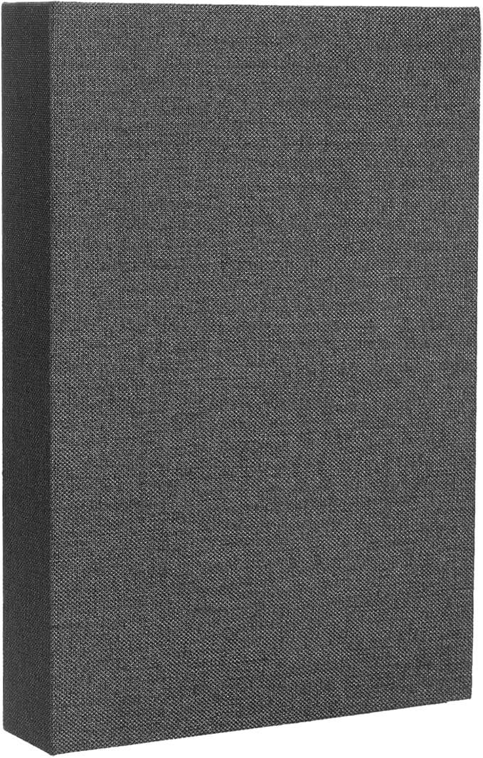 uxcell Decorative Books, 9.8 x 7.3 Linen Fake Books for Decoration Faux Decor Book for Modern Aesthetic Home Office Coffee Table Shelf Desktop Display, Black