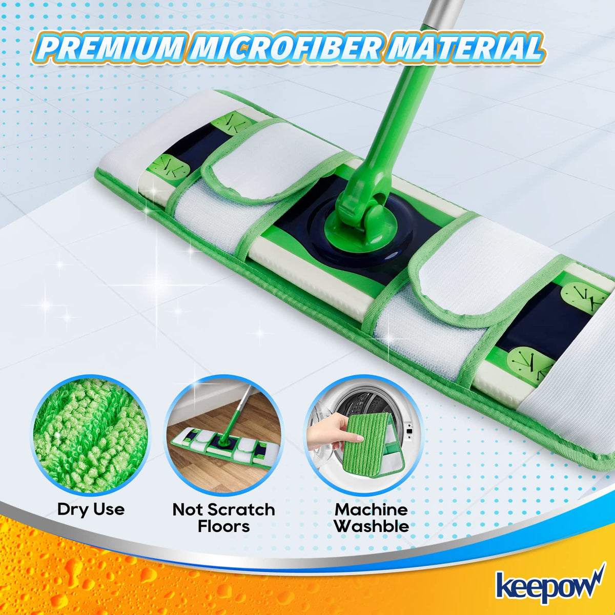 XL Mop Pads Dry Sweeping Cloths Compatible with Swiffer XL Mops