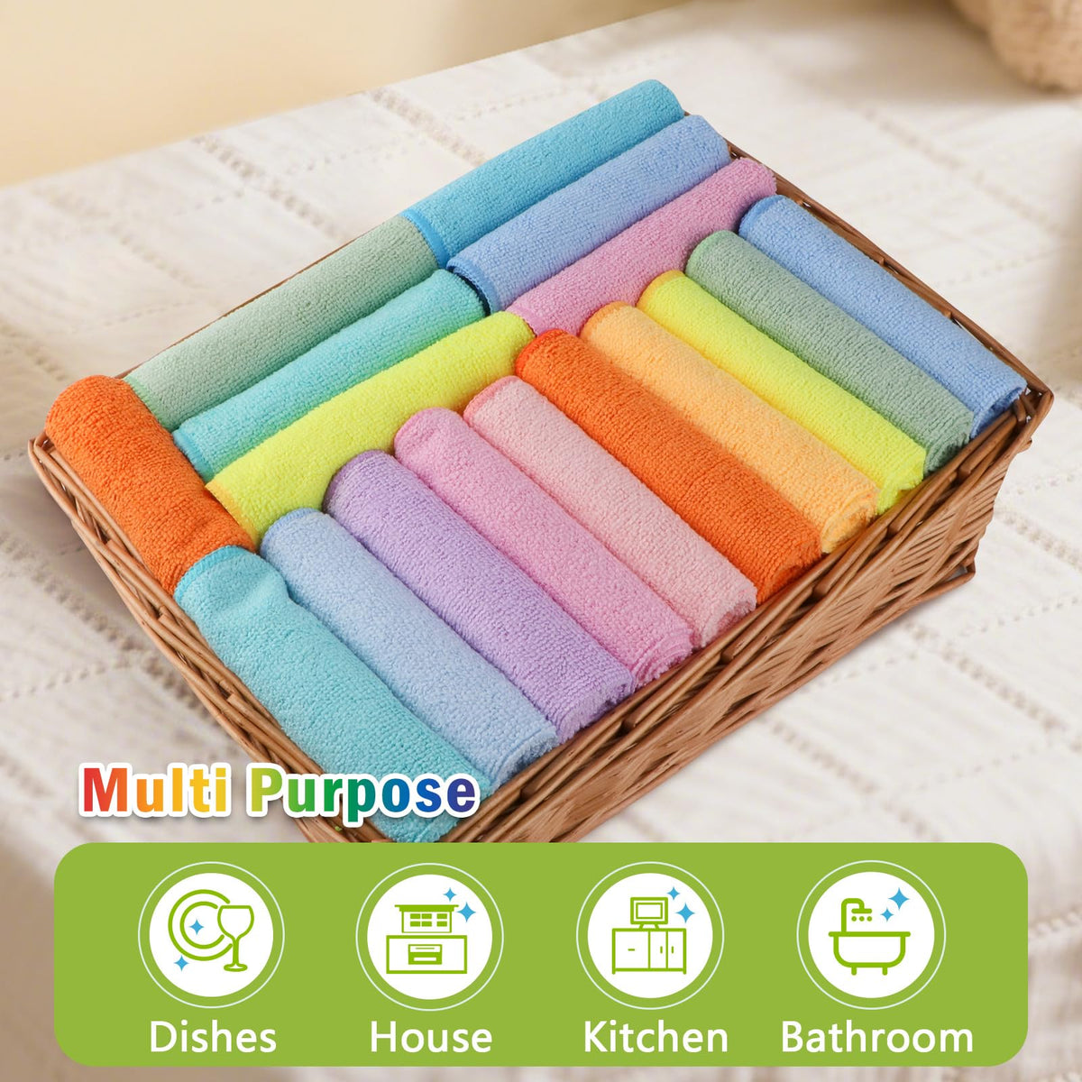 Microfiber Cleaning Cloth (20 Count)