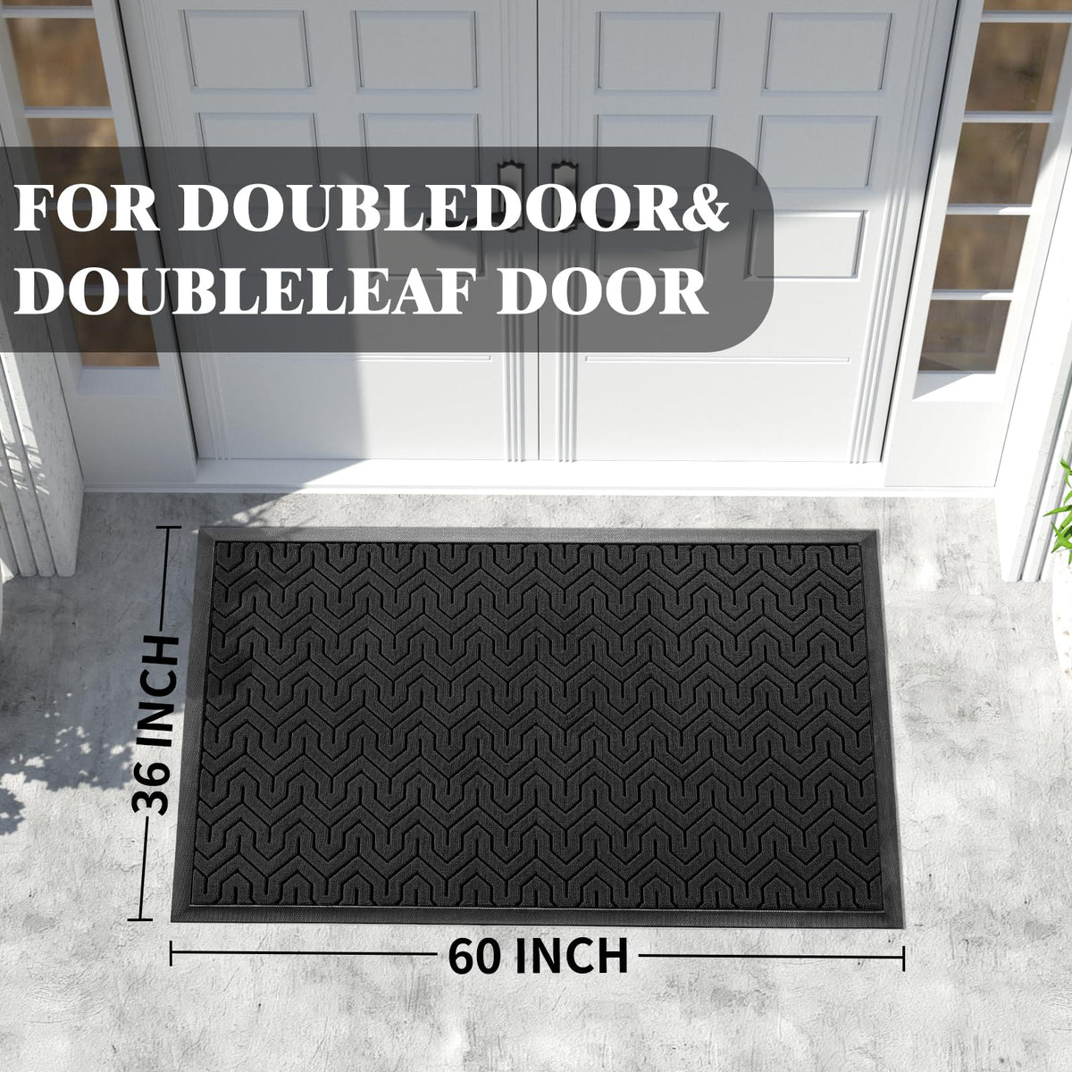 Extra Large Door Mat Outside Entrance 60x36