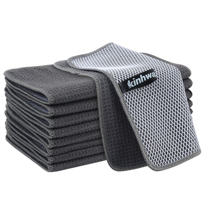 Dish Cloths for Washing Dishes with Scrub Side (9 Count)