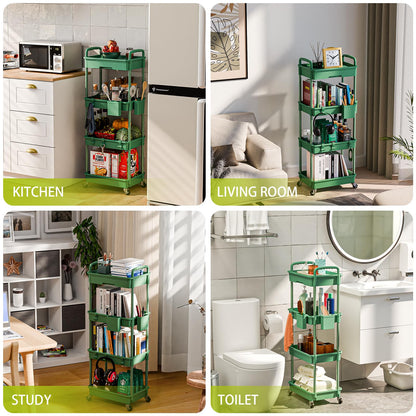 4 Tier Rolling Cart Organizer