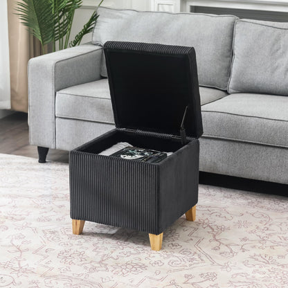 Faux Fur Storage Ottoman Cube