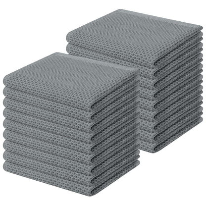 100% Cotton Waffle Weave Kitchen Dish Cloths 18 (18 Count)