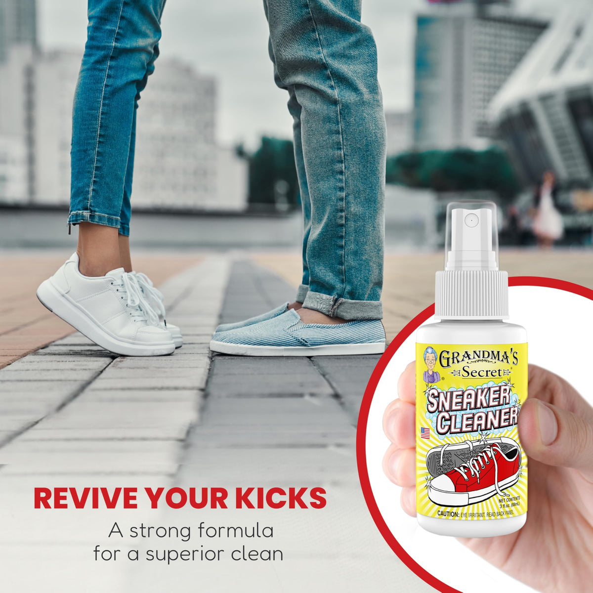 Shoe Cleaner Stain Remover Spray for Rubber (3 Fl Oz)