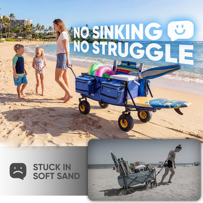 Heavy Duty Beach Wagon with 9" Big Sand