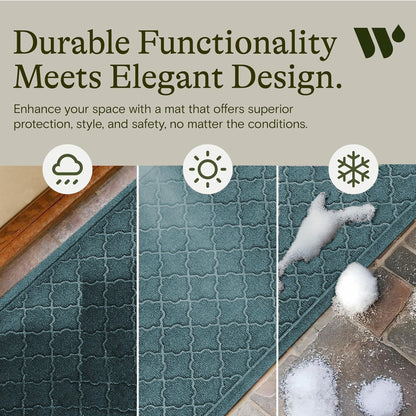 Cordova Front Door Mat Indoor Outdoor Entrance (10 Sq Ft)