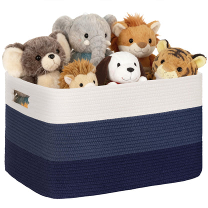 60L Woven Laundry Basket Hamper with Handles