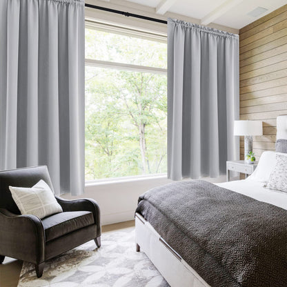Blackout Curtains Room Darkening Thermal Insulated Bedroom Curtains Window Curtain Panels (2 Count)