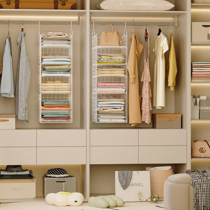 Closet Hanging Organizer and Storage (5 Count)