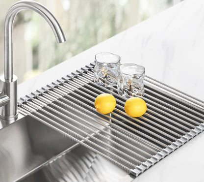 Roll Up Dish Drying Rack Over Sink