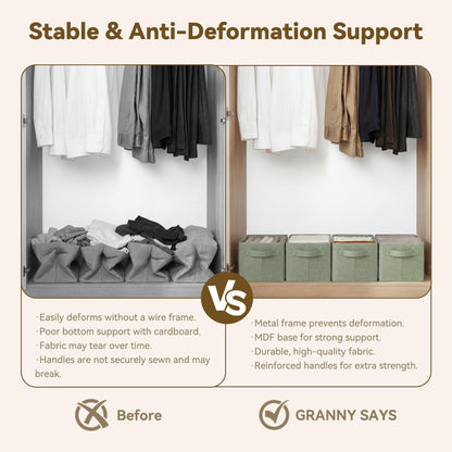 Storage Bins for Closet (2 Count)