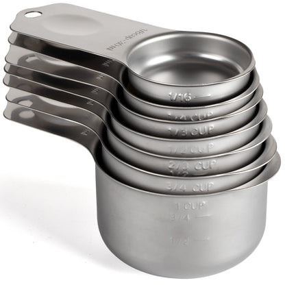 Measuring Cups Set of 7 Stainless Steel Measuring Cups