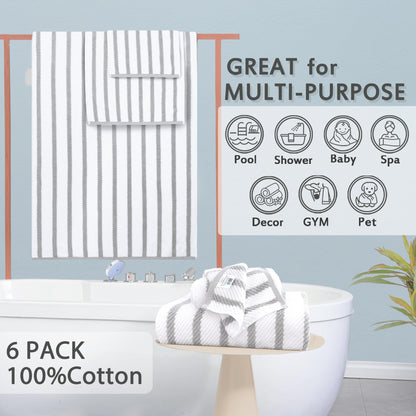 6PC Towel Set (6 Count)