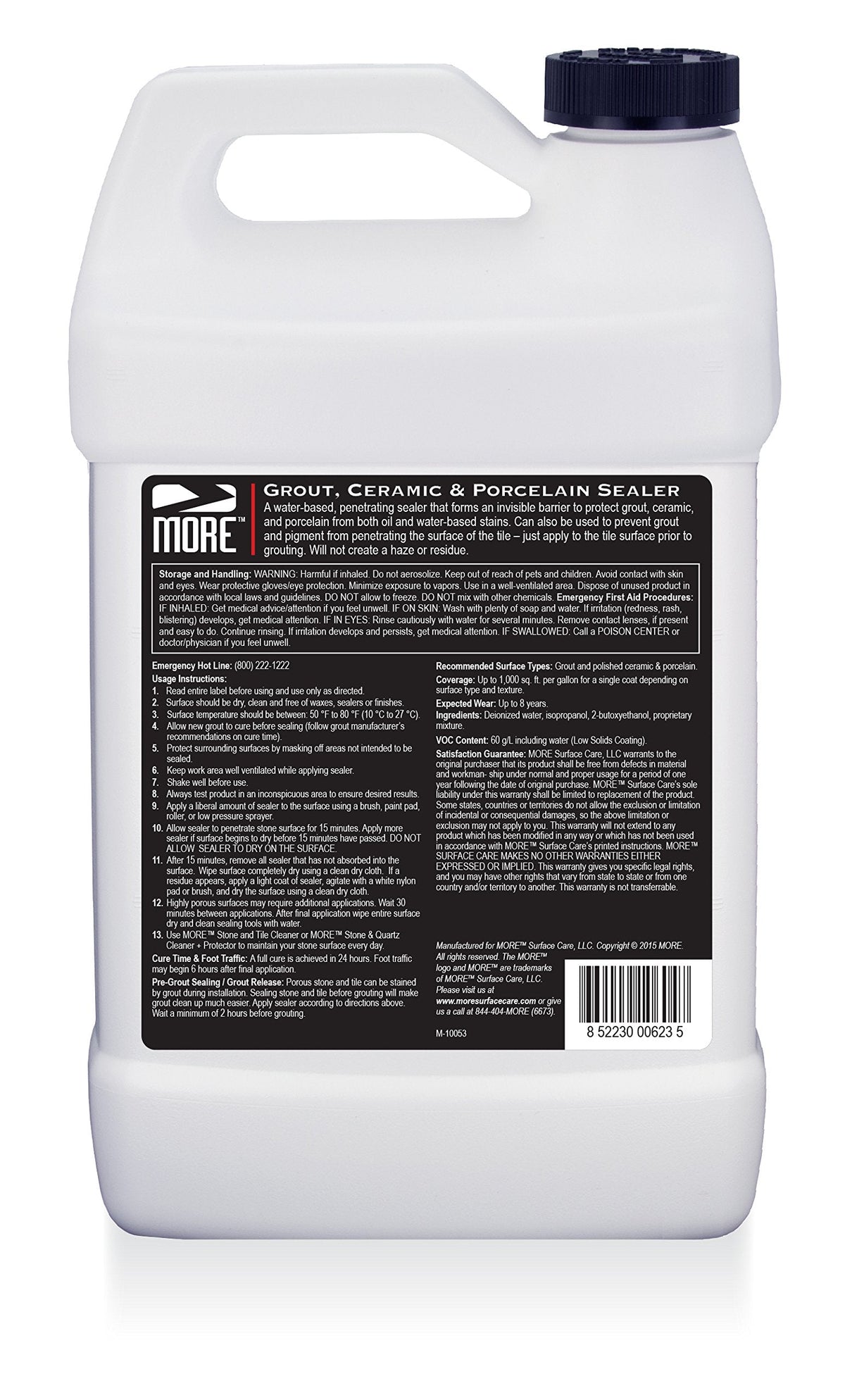 MORE Grout Ceramic & Porcelain Sealer (128 Fl Oz)