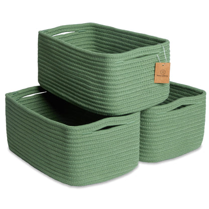 13.5”x8.5”x5.5” Rectangle Storage Baskets for Shelves 3 Pack (3 Count)