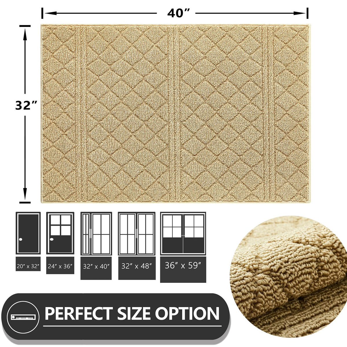 Front Door Mat 32" x 40"
