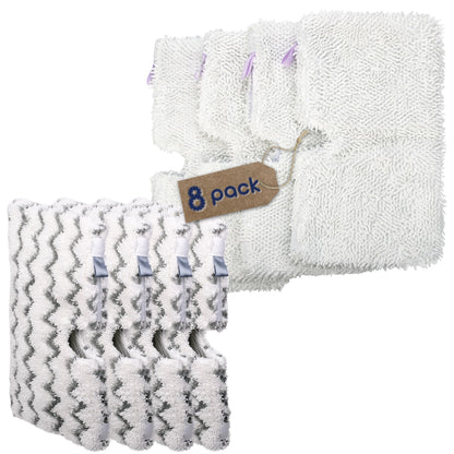 Washable Steam Mop Replacement Pads for Shark S3501 S3601 8 Pack (4 Count)