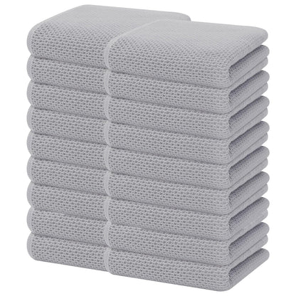 100% Cotton Waffle Weave Kitchen Dish Towels 18 (18 Count)