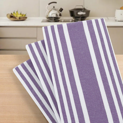Premium Cotton Stripe Kitchen Towels 8 Pack (8 Count)