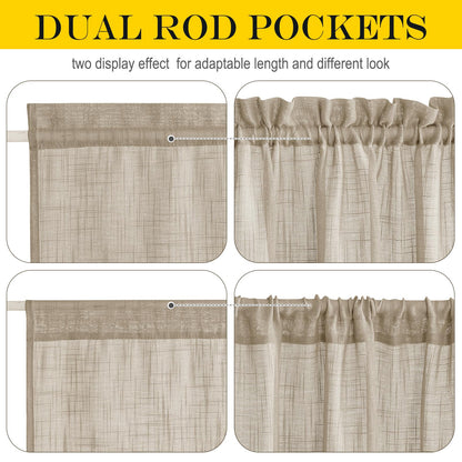 Privacy Sidelight Curtain Short