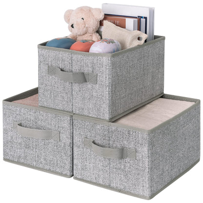 Closet Storage Bins with Handles (3 Count)