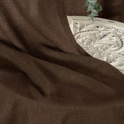 Brown Linen Curtains 80 Inch Length for Living Room (2 Count)